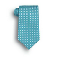 Teal Newport Polka Dot Wet Dyed Silk Tie